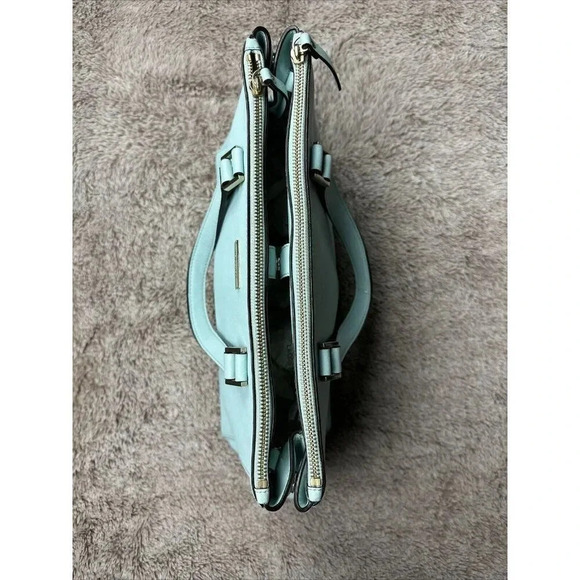 Kate Spade Newbury Lane Grace Blue Loden Detachable Shoulder Strap Satchel Bag - Picture 7 of 16